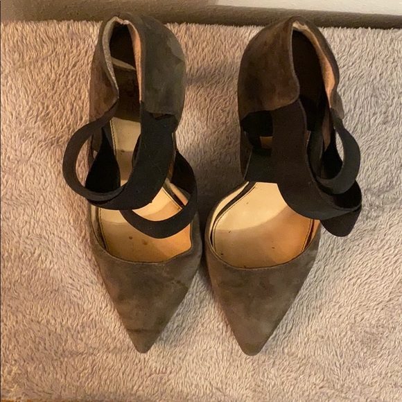 Vince Camuto Nigel Strappy Pump in Grey Suede - Picture 5 of 7